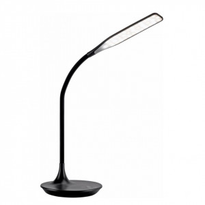 Veioza LED Rafael neagra, plastic, 1 bec, 230 V, 48 W, 600 lm