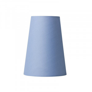 Abajur NIELSEN LIGHT, bumbac, albastru, 19,5 x 15 x 15 cm