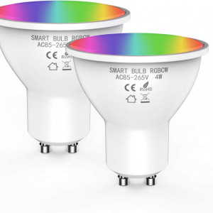 Bec inteligent Arcwares, GU10, Wifi Smart, 4W, 2700-6500K+RGB, A+, compatibil cu ALEXA