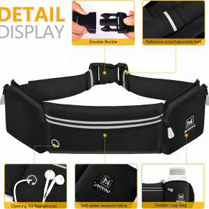 Borseta pentru sport MIYCOO, textil, negru, 52 cm