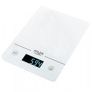 Cantar electronic de bucatarie Adler AD 3170, alb, 24 x 17 cm
