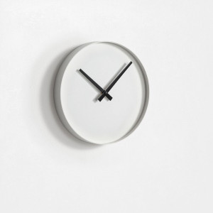 Ceas de perete Camrion, metal/plastic, alb, 25 x 3,5 x 25 cm