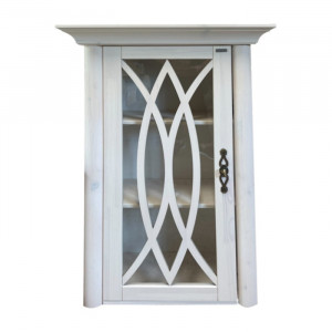 Dulap suspendat by Home Affaire, lemn masiv pin , alb, 100 x 20 x 55 cm