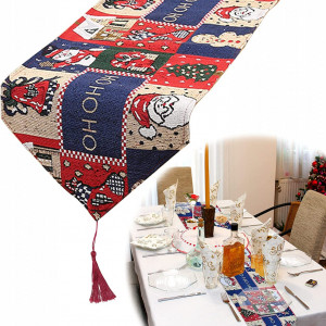 Fata de masa decorativa Gxhong, multicolor, poliester, 180 x 33 cm