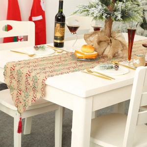 Fata de masa pentru Craciun AirSMall, textil, multicolor, 200 x 34 cm