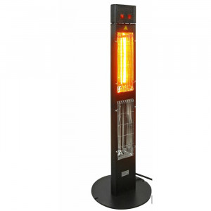 Incalzitor electric, aluminiu, negru, 114 x 35 x 35 cm