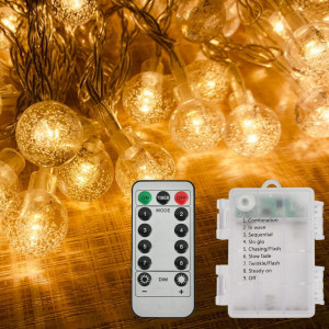 Instalatie BUYGOO, LED, alb cald, 10 m
