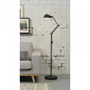 Lampadar DeVecchi, metal, negru, 158 x 55 x 15 cm, 40w