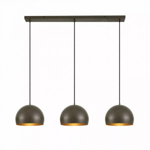 Lustra tip pendul Tarjei, metal, negru, 120 x 150 cm