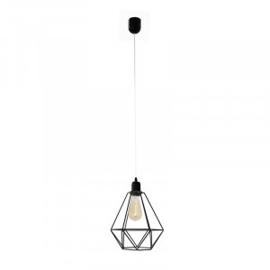Lustra tip pendul Tenley, metal, negru, 40 x 24 x 24 cm