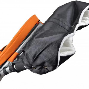 Manusi pentru carucior KEELYY®, tesatura oxford/bumbac, negru,alb