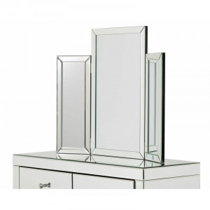 Oglinda cosmetica Damion, argintiu, 60 x 75 x 2 cm