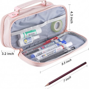 Penar Qoosea, panza Oxford, roz, 24,1 x 8,1 x 10,9 cm