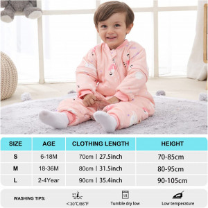 Pijama pentru copii Mosebears, roz, bumbac, M, 18-36 luni
