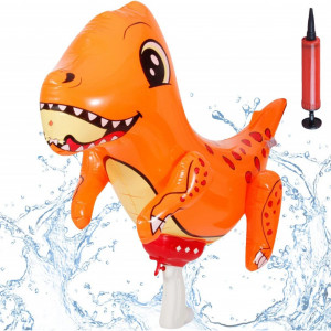 Pistol cu apa XiXiRan, model dinozaur, ABS, multicolor, 49 x 57 cm