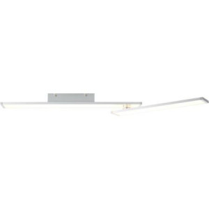 Plafoniera Entrance II, metal/plastic, argintie, 88 x 8 x 41 cm, 22w