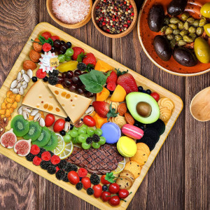 Platou pentru picnic VaeFae, natur, bambus, 40,5 x 30,9 cm
