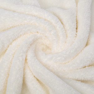 Prosop cu gluga pentru copii MINIMOTO, bumbac, alb, 80 x 80 cm