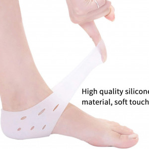Protectie cu gel pentru calcai HEIGOO, silicon/gel, alb, 10 x 9,5 cm