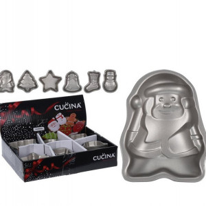 Set 6 forme de copt Karll cu tematica de Craciun, 10 x 3 x 10 cm