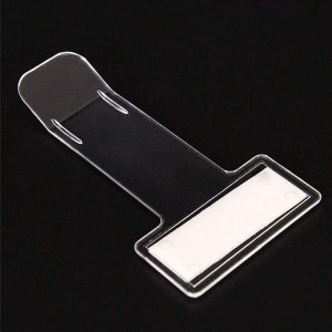 Set de 10 clipsuri pentru tichet de parcare auto Tochek, plastic, transparent, 7,4 x 3,88 cm