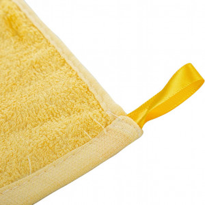 Set de 10 prosoape bebelusi MINIMOTO, textil, galben, 25 x 25 cm