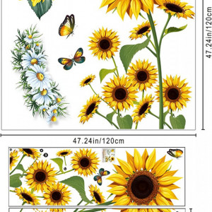 Set de 2 coli cu autocolante de perete Giyiprpi, PVC, multicolor, 90 x 30 cm