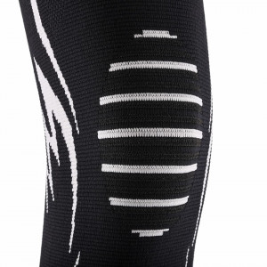 Set de 2 genunchiere cu compresie Faletony, textil, alb/negru, marimea M