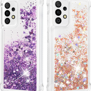 Set de 2 huse de protectie pentru Samsung Galaxy A33 5G Anshow, TPU, multicolor, 6,4 inchi