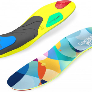 Set de 2 insertii pentru incaltaminte Supinserts, spuma cu memorie, multicolor, 45 - 48 cm