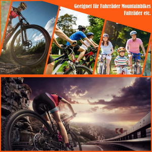 Set de 2 manere ergonomice pentru biciclete/ scutere PenuSpt, rosu/negru, spuma, 22,3 mm