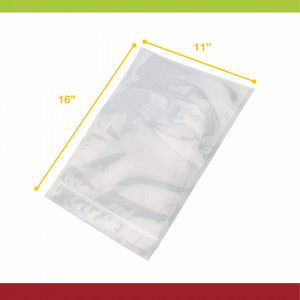 Set de 25 pungi pentru alimente Vesta Precision, plastic, transparent, 27,9 x 40,6 cm
