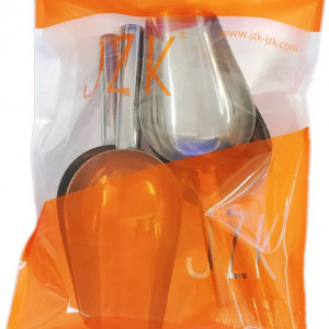 Set de 4 dozatoare de alimente JZK, otel inoxidabil, argintiu, 22 cm x 8 cm