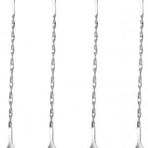 Set de 4 linguri Walsey, otel inoxidabil, argintiu, 320 mm