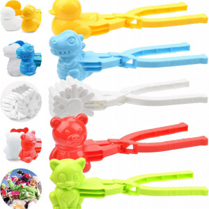 Set de 5 jucarii pentru zapada Yizemay , plastic, multicolor, 20 x 6,5 cm