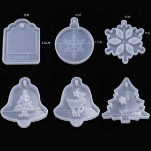 Set de 6 forme pentru prajituri JAHEMU, silicon, transparent