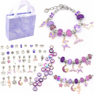 Set de 64 accesorii pentru fabricarea bratarilor Suewidfay, metal/plastic, multicolor
