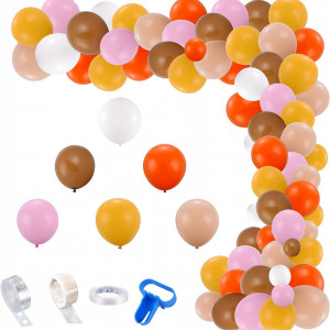 Set de ghirlanda cu 100 de baloane Colmanda, multicolor, latex/plastic, 30 cm / 12,7 cm