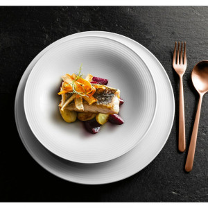Set de vase Beat, 18 piese, alb, portelan