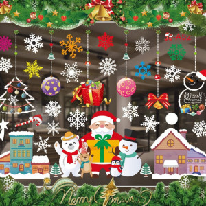 Set stickere pentru fereastra Anyingkai, PVC, multicolor, 61 x 72 cm