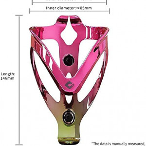 Suport sticla pentru bicicleta ACECYCLE, aluminiu, roz