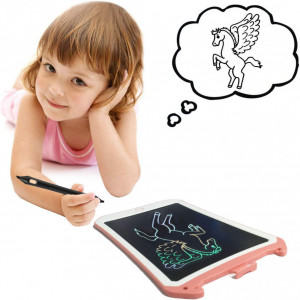 Tableta de desen pentru copii JRD &BS WINL, 8,5 inchi, roz/alb