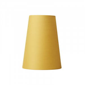 Abajur NIELSEN LIGHT, bumbac, galben, 19,5 x 15 x 15 cm