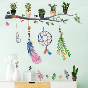 Autocolant de perete HautStore, PVC, multicolor, 72 x 78 cm
