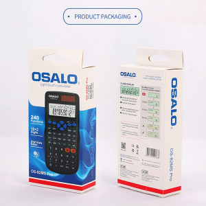 Calculator stiintific cu 240 functii OSALO, negru, plastic, 165 x 84 mm
