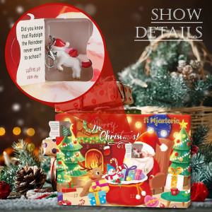 Calendar de advent MJARTORIA, 24 piese, metal/plastic, multicolor