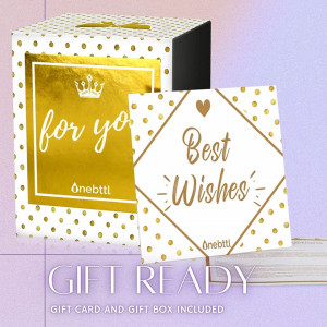 Cana termica cu mesaj personalizat Onebttl, otel inoxidabil, mov 11,5 x 8 cm