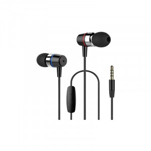 Casti audio cu microfon DAIXI, mufa 3,5 mm, negru