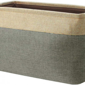 Cos multifunctional cu 2 manere Sourcing map, bumbac/poliester, gri, 38 x 26 x 25 cm