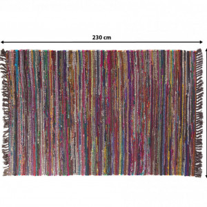 Covor Danca, bumbac, multicolor inchis, 160 x 230 cm